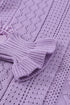 Crochet Lace Pointelle Knit Sweater